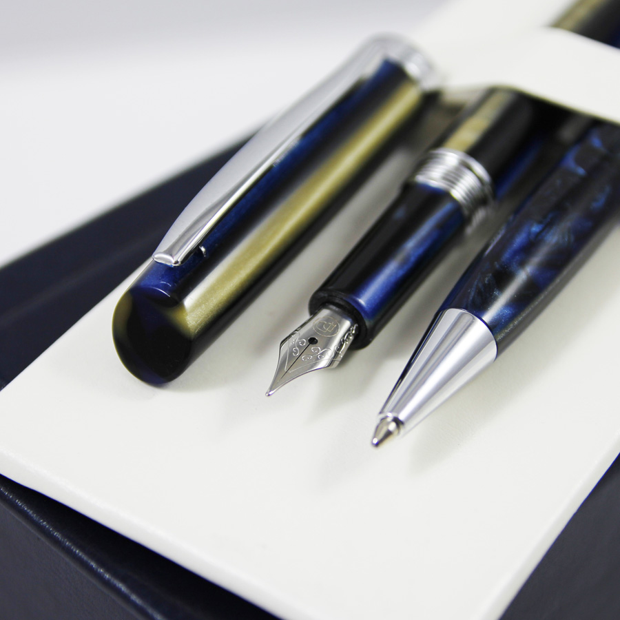 Niebieskie pióro z akrylu | Niebieski długopis akrylowy